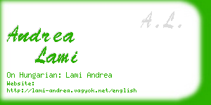 andrea lami business card